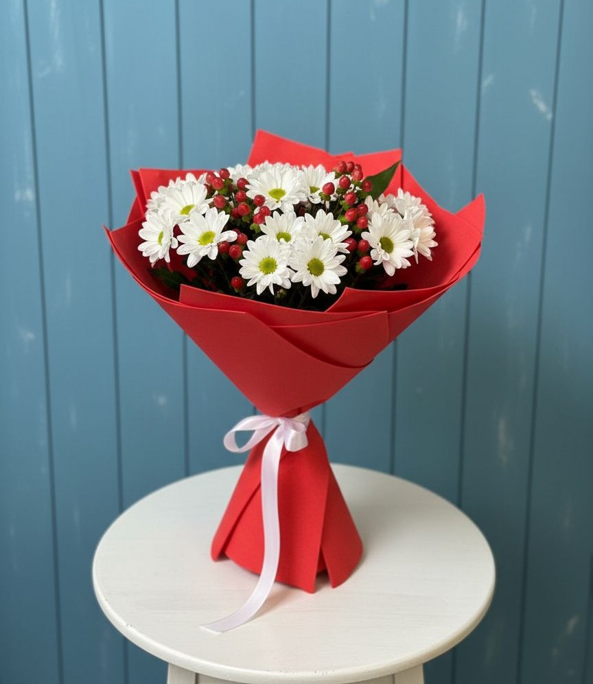 Букет цветов из: Хризантемы в Беломечетской