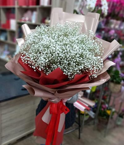 Букет цветов из: Гипсофила в Беломечетской