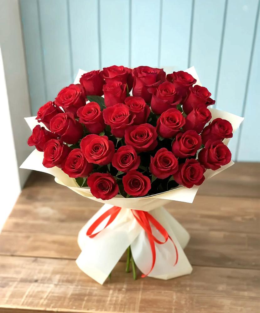 Букет 29 Красных роз в Беломечетской