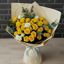 Букет цветов из:  Розы в Беломечетской