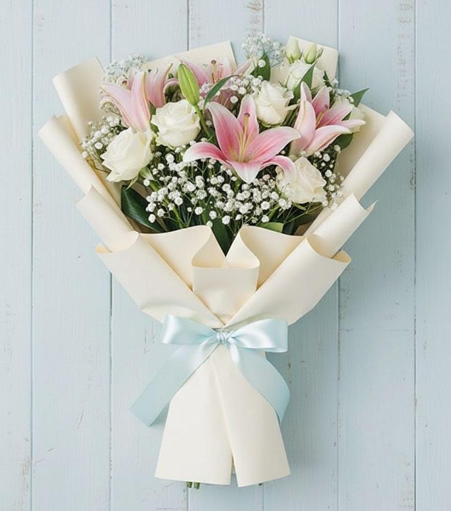 Букет цветов из: Лилии в Беломечетской