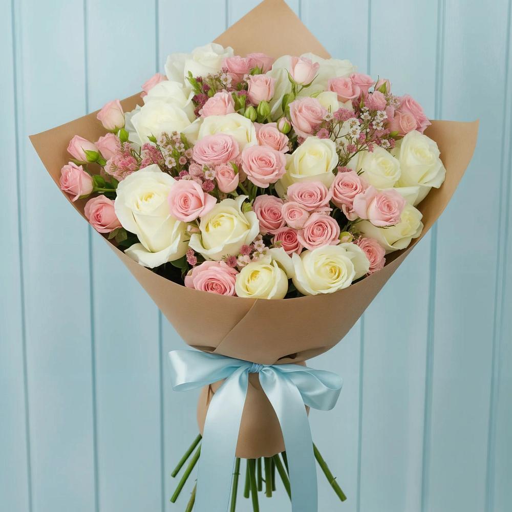 Букет цветов из: Розы в Беломечетской