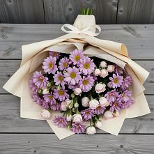 Букет цветов из:  Розы и Хризантемы в Беломечетской