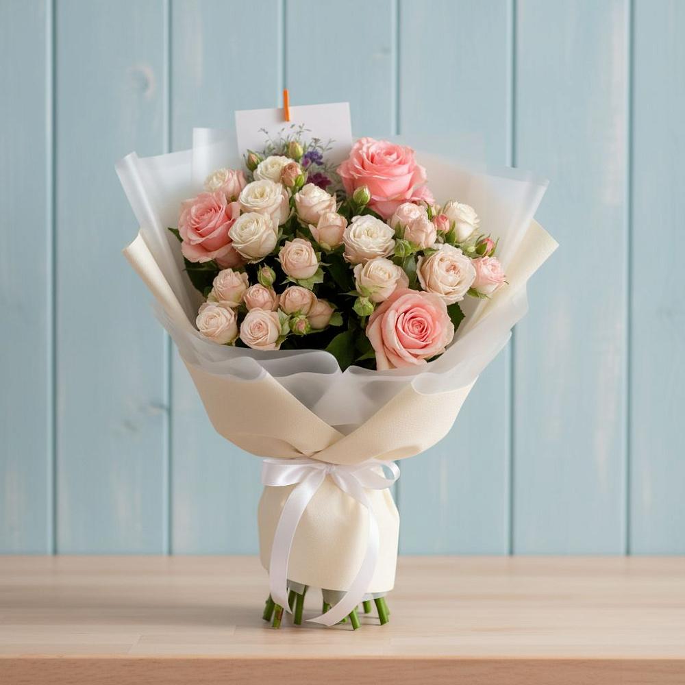 Букет цветов из: Розы в Беломечетской