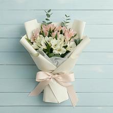 Букет цветов из:  Альстромерии в Беломечетской