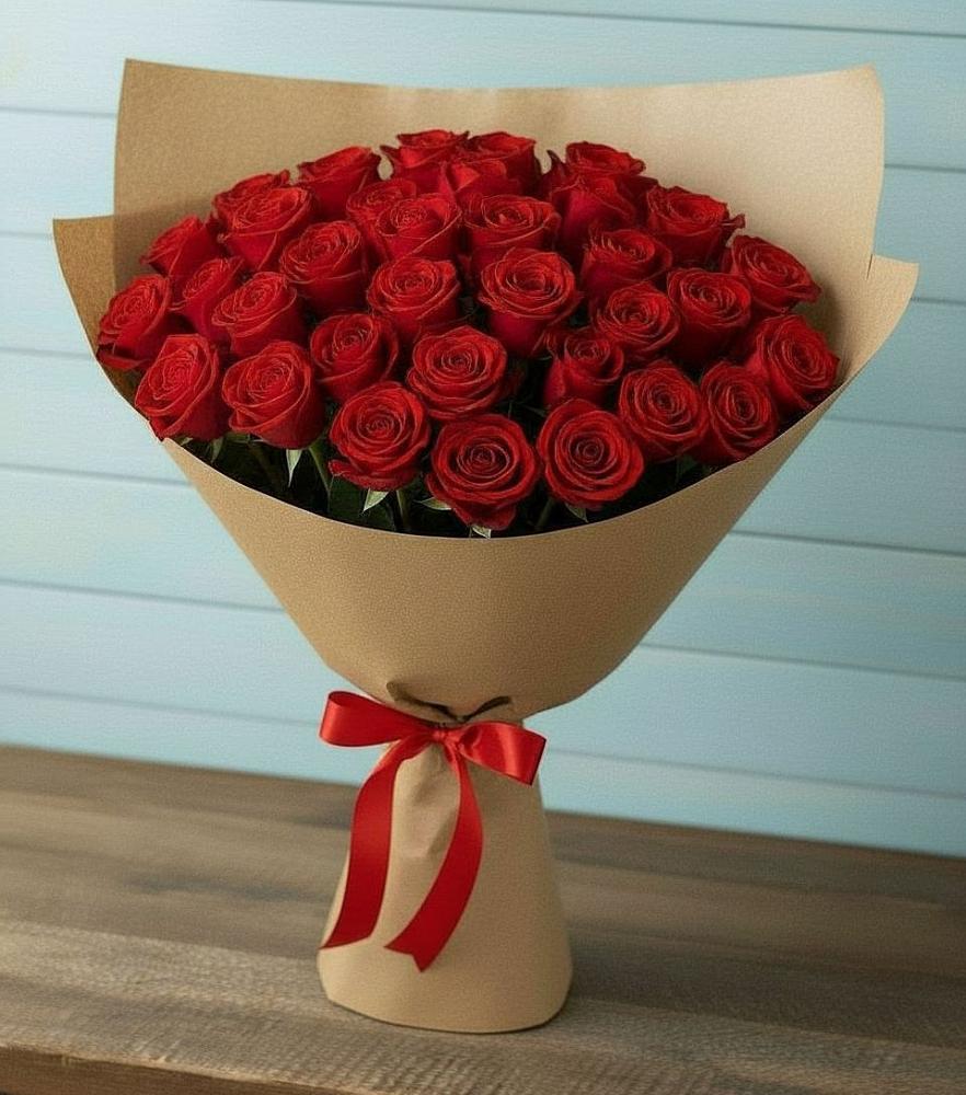 Букет Красные розы Милано в Беломечетской