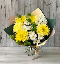 Букет цветов из:  Хризантемы #REPLACE_PRED# Беломечетской