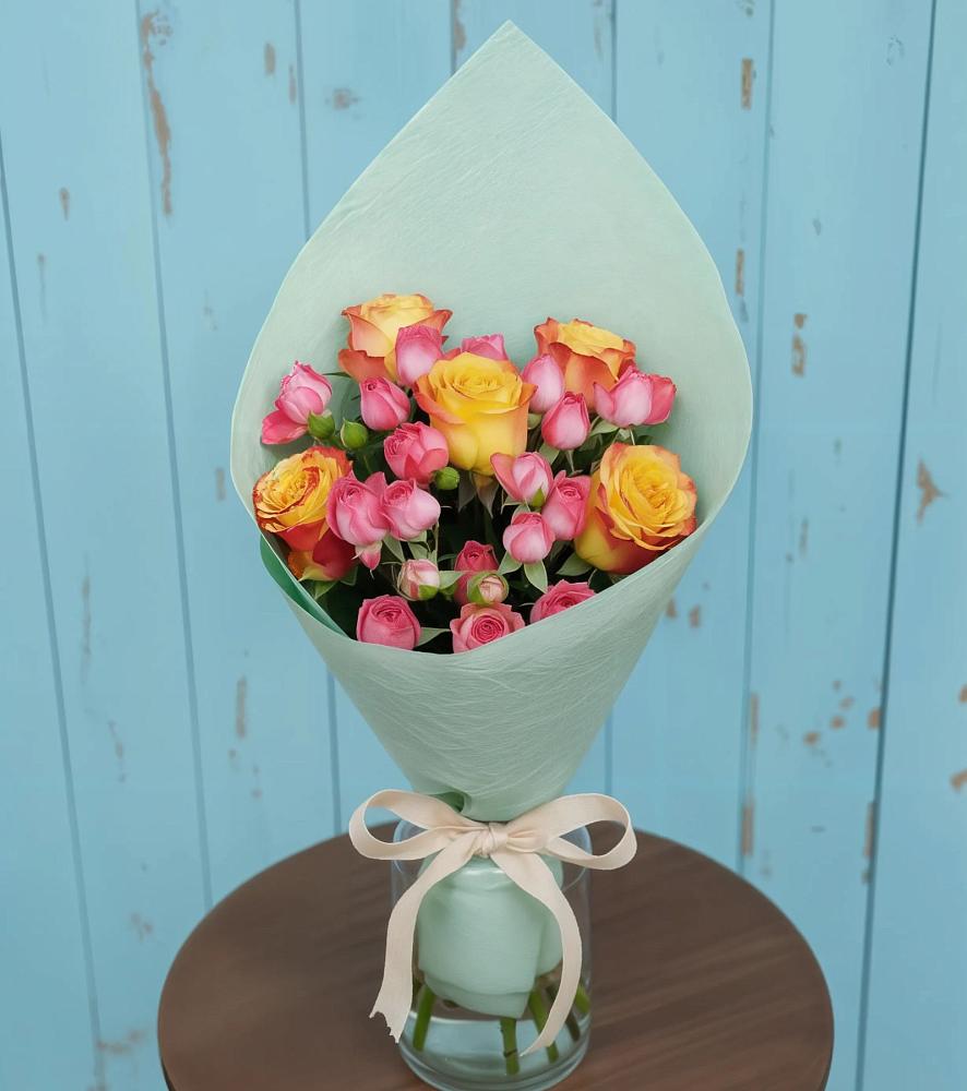 Букет цветов из: Розы в Беломечетской