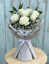 Букет цветов из:  Розы в Беломечетской