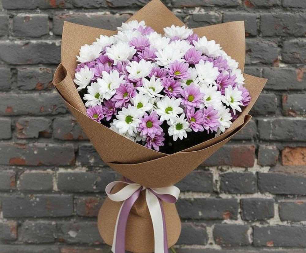 Букет цветов из: Хризантемы в Беломечетской
