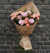 Букет цветов из:  Розы в Беломечетской