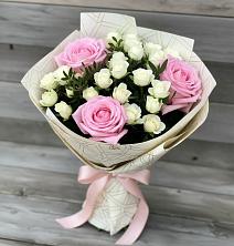 Букет цветов из:  Розы в Беломечетской