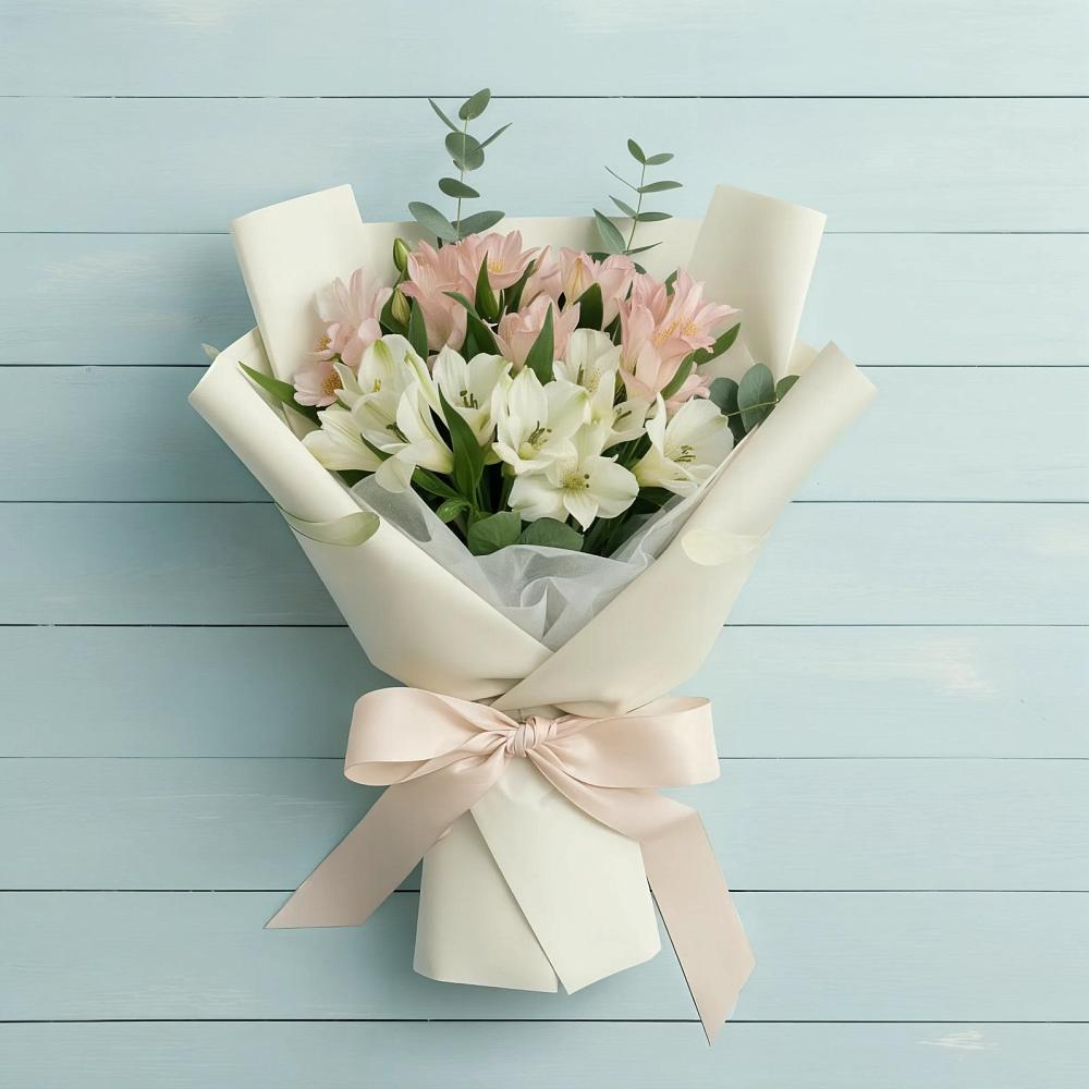 Букет цветов из: Альстромерии в Беломечетской