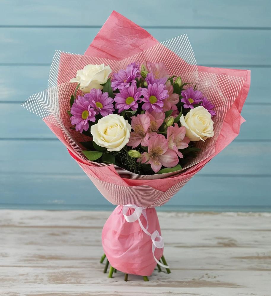 Букет цветов из: Герберы в Беломечетской