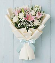Букет цветов из:  Лилии в Беломечетской