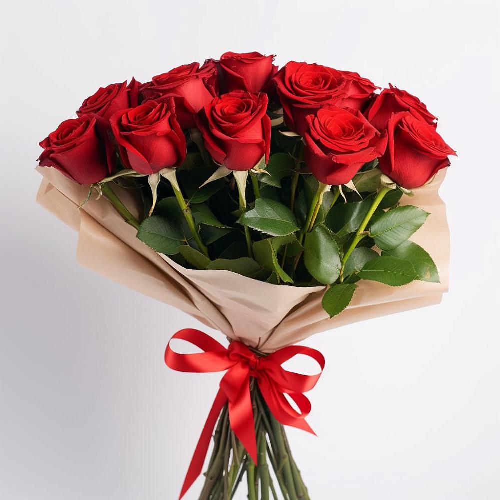 Букет 11 Красных роз Эдлесс Лав в Беломечетской