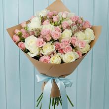 Букет цветов из:  Розы в Беломечетской